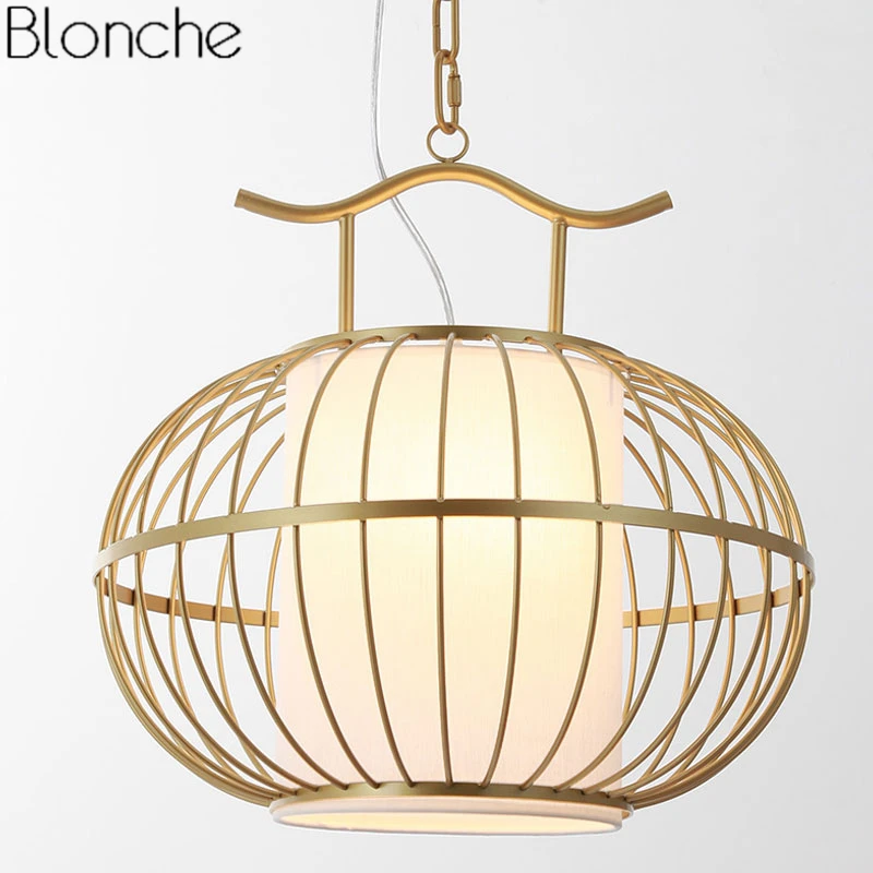 Chinese Style Gold Cage Pendant Lights Led Hanging Lamp Dining Room Kitchen Light Fixtures Industrial Lamp Home Decor Luminaire
Chinese Style Gold Cage Pendant Lights Led Hanging Lamp Dining Room Kitchen Light Fixtures Industrial Lamp Home Decor Luminaire