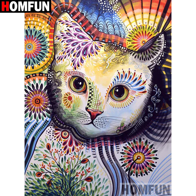 HOMFUN Full Square/Round Drill 5D DIY Diamond Painting "Cartoon cat" Embroidery Cross Stitch 3D Home Decor Gift A13043
HOMFUN Full Square/Round Drill 5D DIY Diamond Painting "Cartoon cat" Embroidery Cross Stitch 3D Home Decor Gift A13043