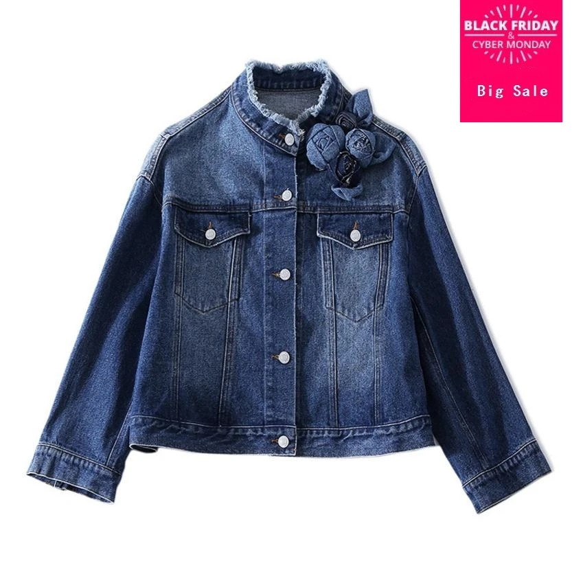 2109 fashion brand 100% cotton Stand collar handmade stereo flowers Denim Outwear jackets female Retro tassel stitch Jacket wq82
2109 fashion brand 100% cotton Stand collar handmade stereo flowers Denim Outwear jackets female Retro tassel stitch Jacket wq82