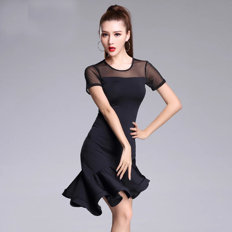 Black Latin Dance skirt Woman Practice dress 2019 Performance Short-sleeve Latin Dance skirt Woman Latin dance dresses
Black Latin Dance skirt Woman Practice dress 2019 Performance Short-sleeve Latin Dance skirt Woman Latin dance dresses
