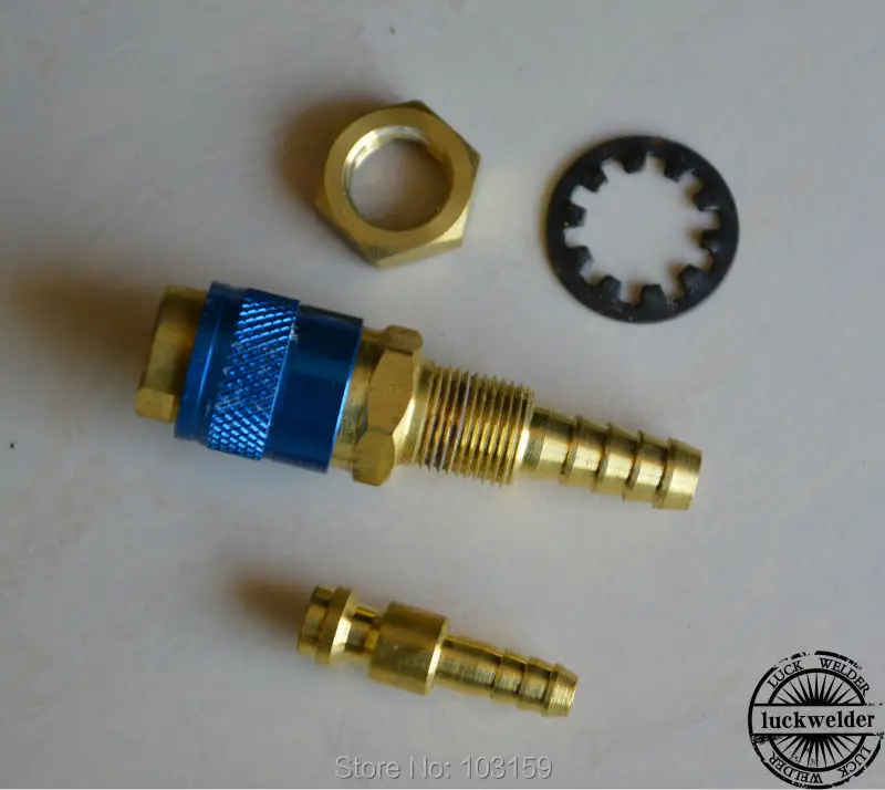 Gas & Water Adapter Quick Connector Fitting Hose Connector For TIG Welding Torch
Gas & Water Adapter Quick Connector Fitting Hose Connector For TIG Welding Torch