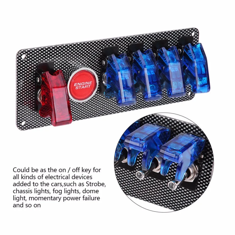 Racing Car LED Toggle Ignition Switch Panel Engine Start Push Button 12V
Racing Car LED Toggle Ignition Switch Panel Engine Start Push Button 12V