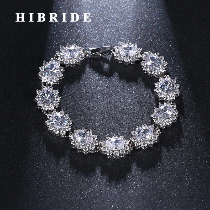 HIBRIDE Vintage Flower Clear Cubic Zircon Women Wedding Bracelets Fashion Jewelry Female Gifts B-99
HIBRIDE Vintage Flower Clear Cubic Zircon Women Wedding Bracelets Fashion Jewelry Female Gifts B-99