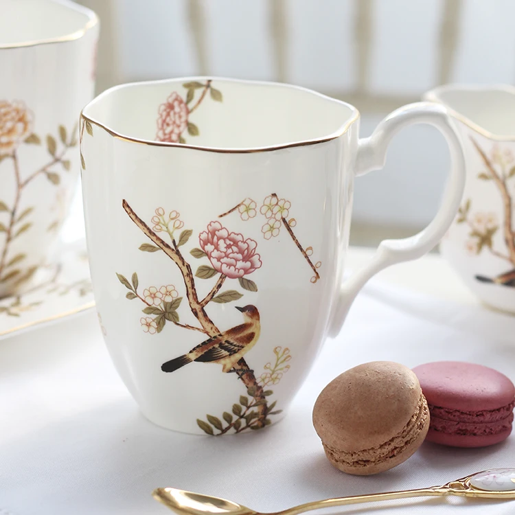 European-style High-quality Bone China Breakfast Milk Cup Black Tea Cup British Afternoon Tea Mug Pastoral Retro Mug Best Gift
European-style High-quality Bone China Breakfast Milk Cup Black Tea Cup British Afternoon Tea Mug Pastoral Retro Mug Best Gift