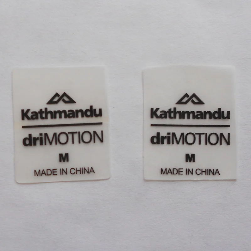 (1000pcs/pack) Customized plastic TPU printed main care labels with brand name and logo for swimwear underwear
(1000pcs/pack) Customized plastic TPU printed main care labels with brand name and logo for swimwear underwear