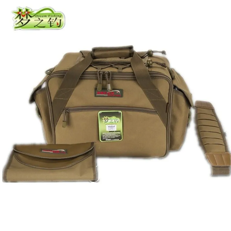 Dream Fishing 47*29*21cm Fishing Bag YKK Zip Waterproof France 1200D Nylon Reel Bag Fishing Accessories Single Shoulder Bag
Dream Fishing 47*29*21cm Fishing Bag YKK Zip Waterproof France 1200D Nylon Reel Bag Fishing Accessories Single Shoulder Bag