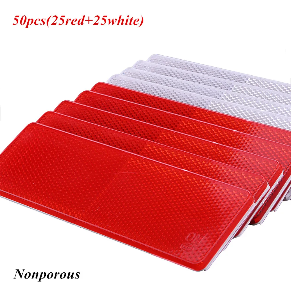 50Pcs Automotive Reflector Truck Motorcycle Adhesive Rectangle Luminous Plastic Reflective Strip Truck Sticker Warning Plate
50Pcs Automotive Reflector Truck Motorcycle Adhesive Rectangle Luminous Plastic Reflective Strip Truck Sticker Warning Plate