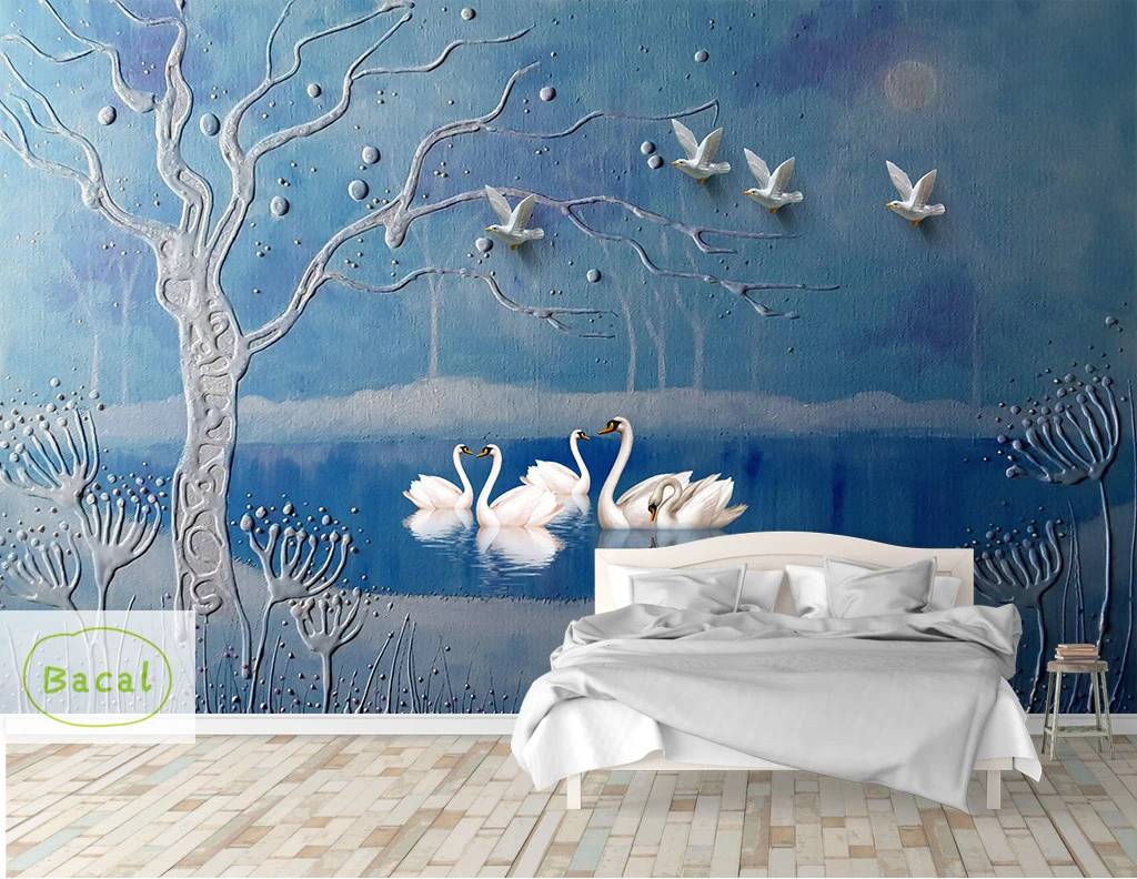 Bacal Blue Tree Wallpaper 3D for Bedroom Modern Design Living Room Wall Paper Roll Rustic Relief Woods Wallpaper Mural
Bacal Blue Tree Wallpaper 3D for Bedroom Modern Design Living Room Wall Paper Roll Rustic Relief Woods Wallpaper Mural