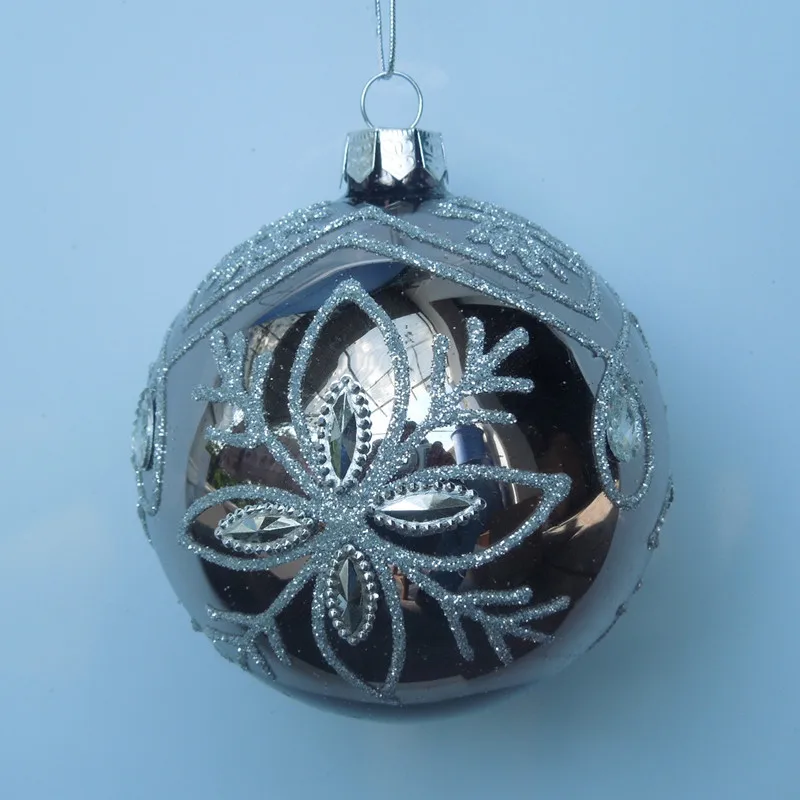 12pcs/pack Diameter=8cm Silver Series Handmade Glass Ball Christmas Day Decoration Hanging Globe Festival Friend Gift Pendant
12pcs/pack Diameter=8cm Silver Series Handmade Glass Ball Christmas Day Decoration Hanging Globe Festival Friend Gift Pendant