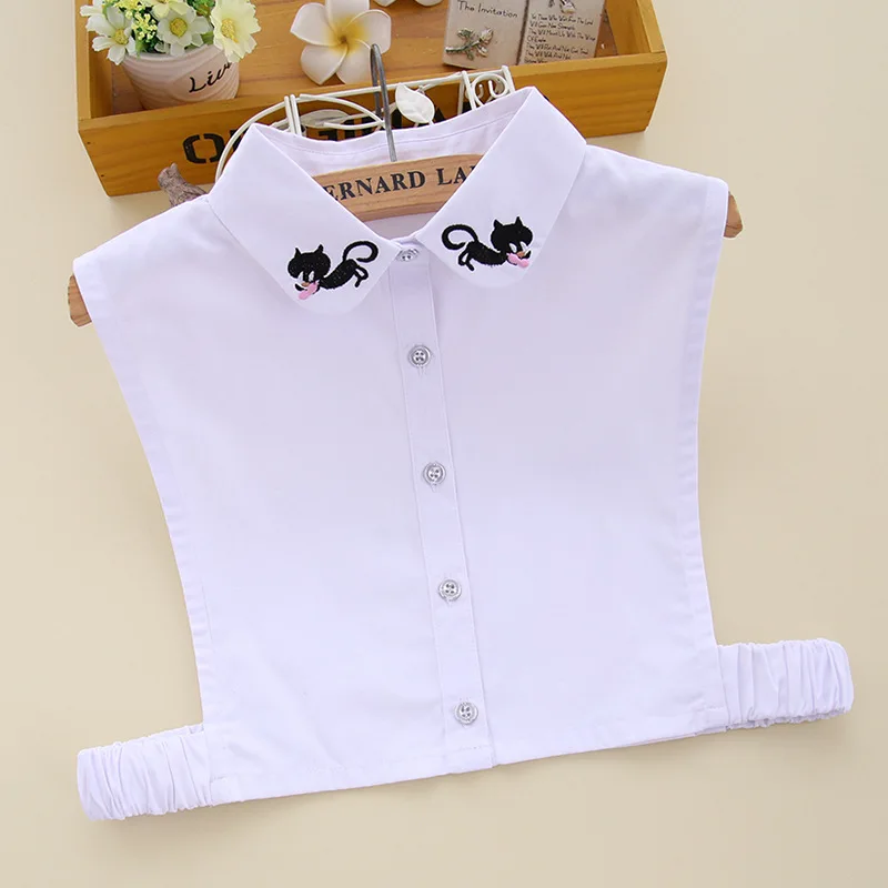 YSMILE Y New Shirt Fake Collar Women Female Embroidery Cat Detachable Blouse Collar White High Quality Clothes Accessories
YSMILE Y New Shirt Fake Collar Women Female Embroidery Cat Detachable Blouse Collar White High Quality Clothes Accessories