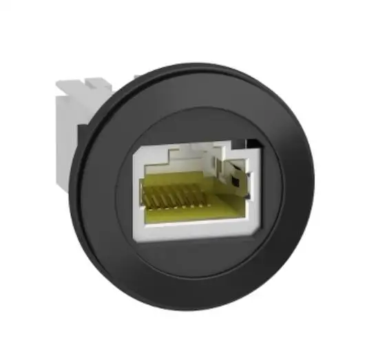 XB5PRJ45 Panel mounted RJ45 port, plastic, Ø22, for ethernet interface, RJ45 jack
XB5PRJ45 Panel mounted RJ45 port, plastic, Ø22, for ethernet interface, RJ45 jack