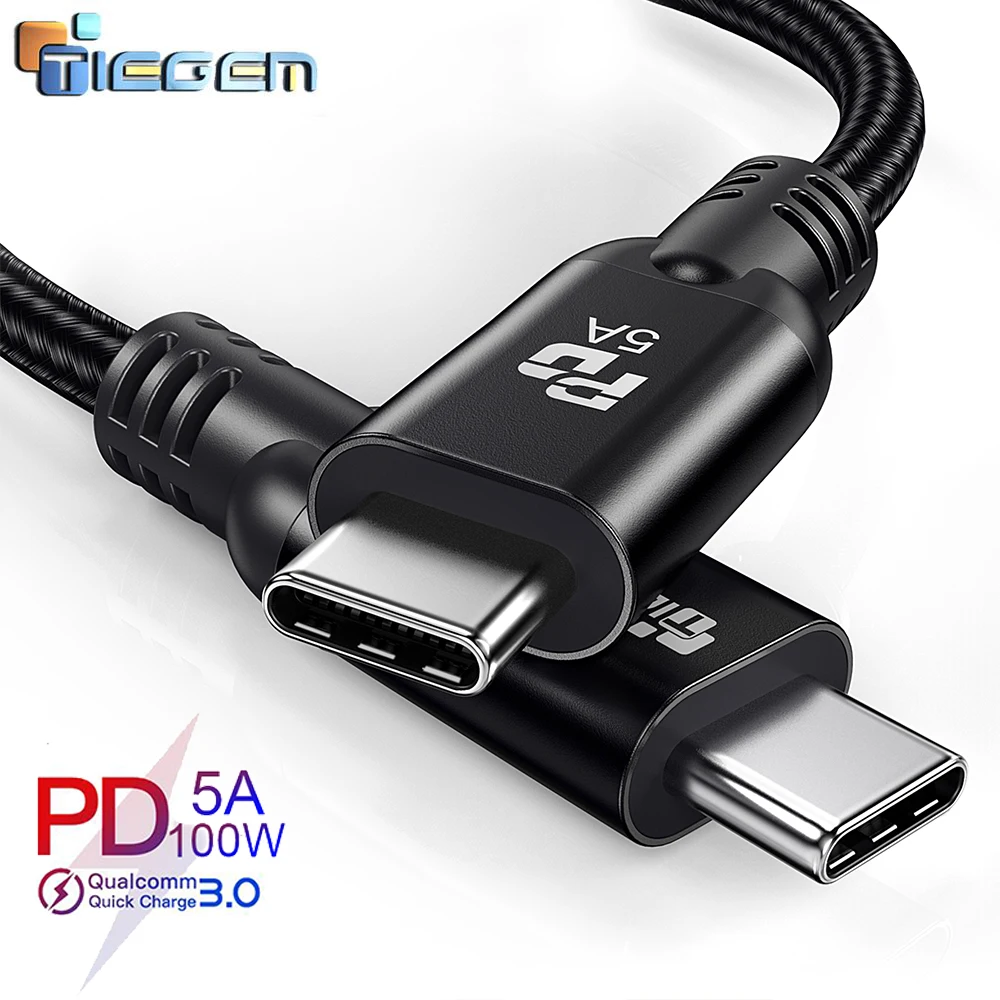 TIEGEM USB C to USB Type C for Samsung S21 S20 PD 100W Cable for MacBook iPad Pro Quick Charge 4.0 USB-C Fast USB Charge Cord
TIEGEM USB C to USB Type C for Samsung S21 S20 PD 100W Cable for MacBook iPad Pro Quick Charge 4.0 USB-C Fast USB Charge Cord