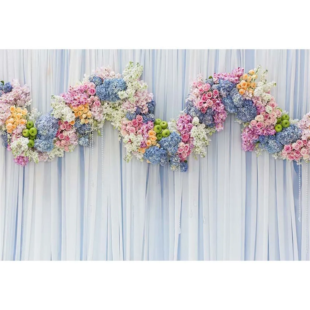 Digital Printed White Pink Blue Flowers Curtain Backdrop Wedding Photography Children Girls Party Themed Photo Booth Background
Digital Printed White Pink Blue Flowers Curtain Backdrop Wedding Photography Children Girls Party Themed Photo Booth Background