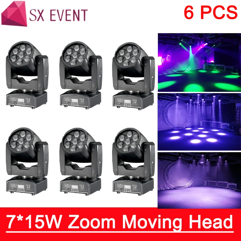 China pro lighting supplier led 7x15w RGBW 4in1 zoom wash moving head light for party disco night club 6pcs/lot
China pro lighting supplier led 7x15w RGBW 4in1 zoom wash moving head light for party disco night club 6pcs/lot