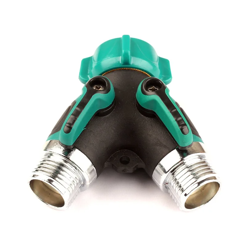 3/4 inch Thread Metal Hose Splitter Three-way Ball Valve Faucet Pipe Y Connectors Fittings Garden Drip Irrigation Accessories
3/4 inch Thread Metal Hose Splitter Three-way Ball Valve Faucet Pipe Y Connectors Fittings Garden Drip Irrigation Accessories