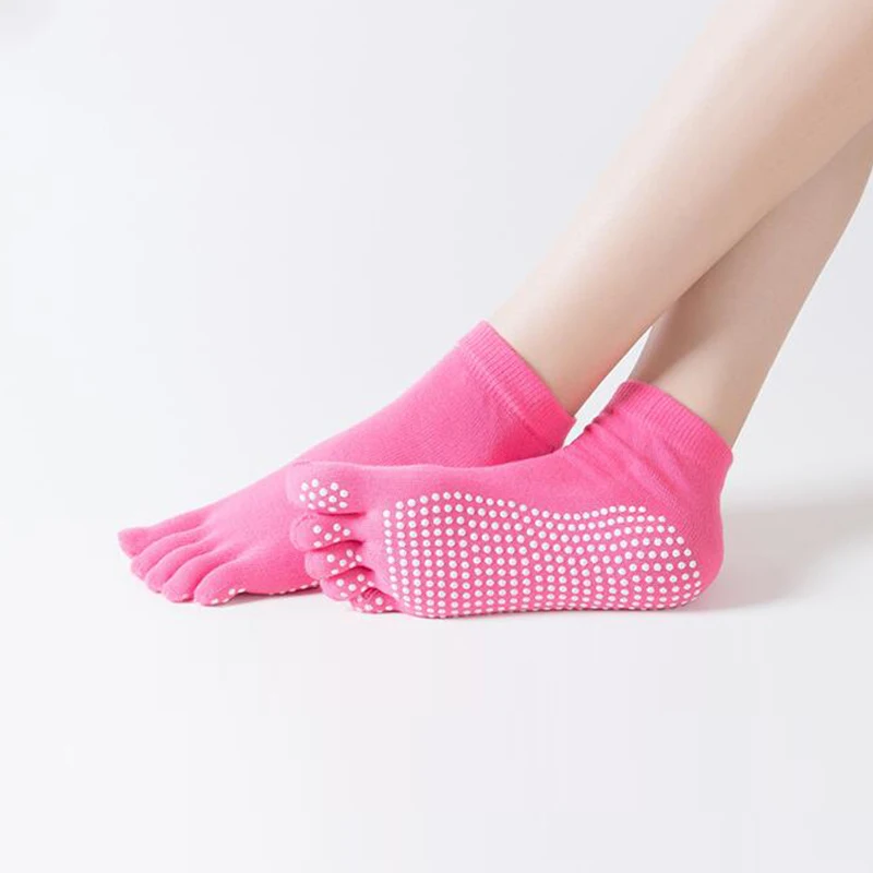 Reallion Non-slip Silicone Bottom Yoga Socks Five Finger Toes Cotton Sport Socks for Yoga Pilate Gym Fitness Exercises 6 Colors 
Reallion Non-slip Silicone Bottom Yoga Socks Five Finger Toes Cotton Sport Socks for Yoga Pilate Gym Fitness Exercises 6 Colors