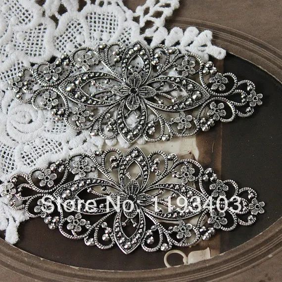 8PCS Antiqued Silver plated brass Filigree Jewelry 35x81mm Setting Cab Base Connector Finding (FILIG-AS-23)
8PCS Antiqued Silver plated brass Filigree Jewelry 35x81mm Setting Cab Base Connector Finding (FILIG-AS-23)