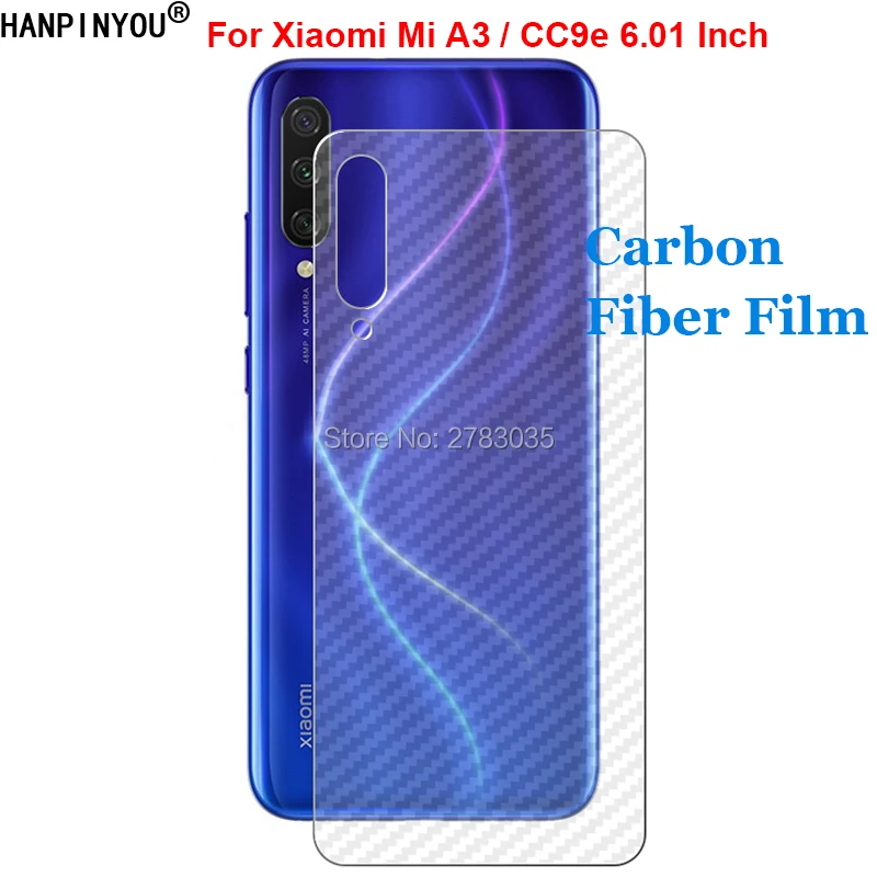 For Xiaomi Mi A3 / CC9e 6.088" 3D Anti-fingerprint Carbon Fiber Back Film Rear Screen Protector (Not Tempered Glass)
For Xiaomi Mi A3 / CC9e 6.088" 3D Anti-fingerprint Carbon Fiber Back Film Rear Screen Protector (Not Tempered Glass)