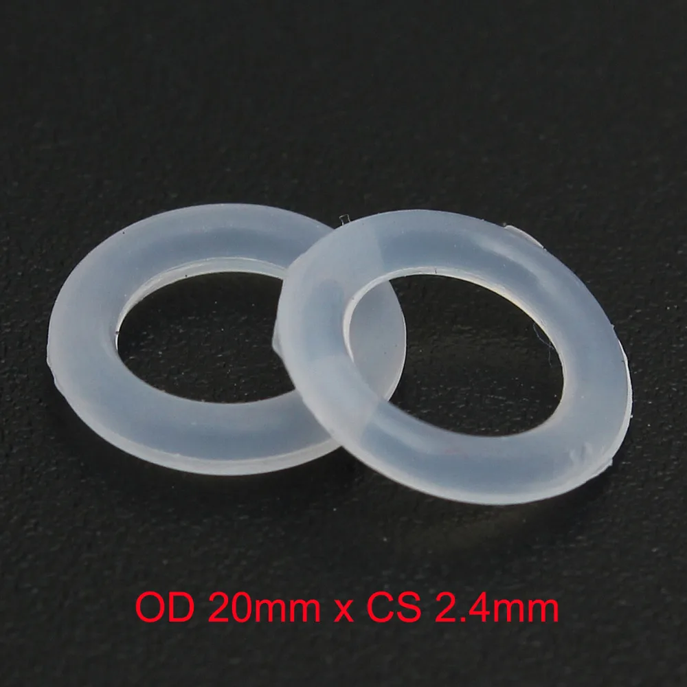OD 20mm x CS 2.4mm silicone rubber ring gasket high temperature o-ring
OD 20mm x CS 2.4mm silicone rubber ring gasket high temperature o-ring