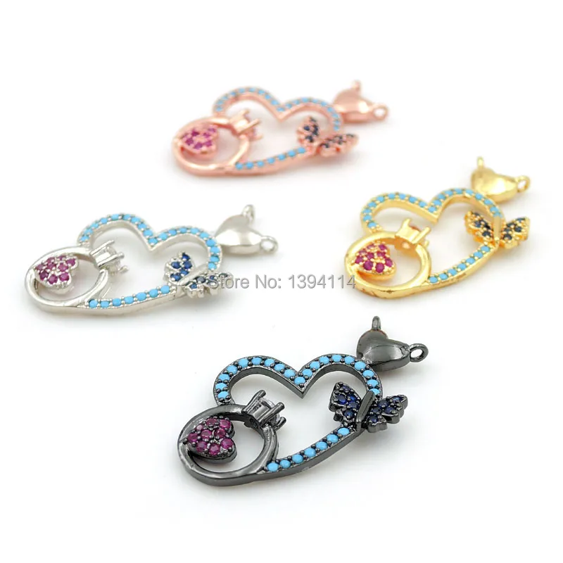 27*16*3mm Micro Pave Blue&Kallaite&Red CZ Heart Ring Charm Of Double Circles Fit For Women As Necklaces Accessory
27*16*3mm Micro Pave Blue&Kallaite&Red CZ Heart Ring Charm Of Double Circles Fit For Women As Necklaces Accessory