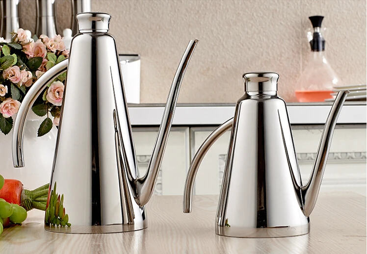 Fashion Stainless Steel Oil Dispenser Uniquely Shaped High-quality Olive Oil Bottle
Fashion Stainless Steel Oil Dispenser Uniquely Shaped High-quality Olive Oil Bottle
