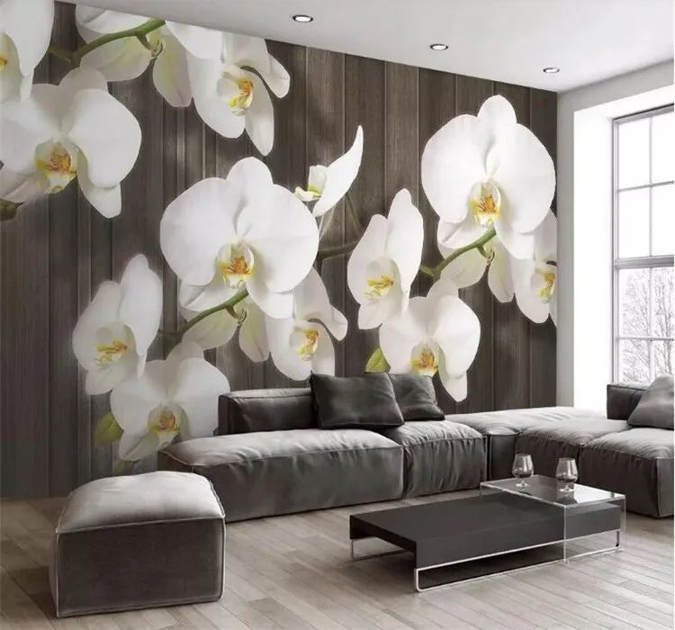 Custom 3d stereo butterfly orchid flower wood grain modern minimalist wall decoration painting living room wallpaper
Custom 3d stereo butterfly orchid flower wood grain modern minimalist wall decoration painting living room wallpaper