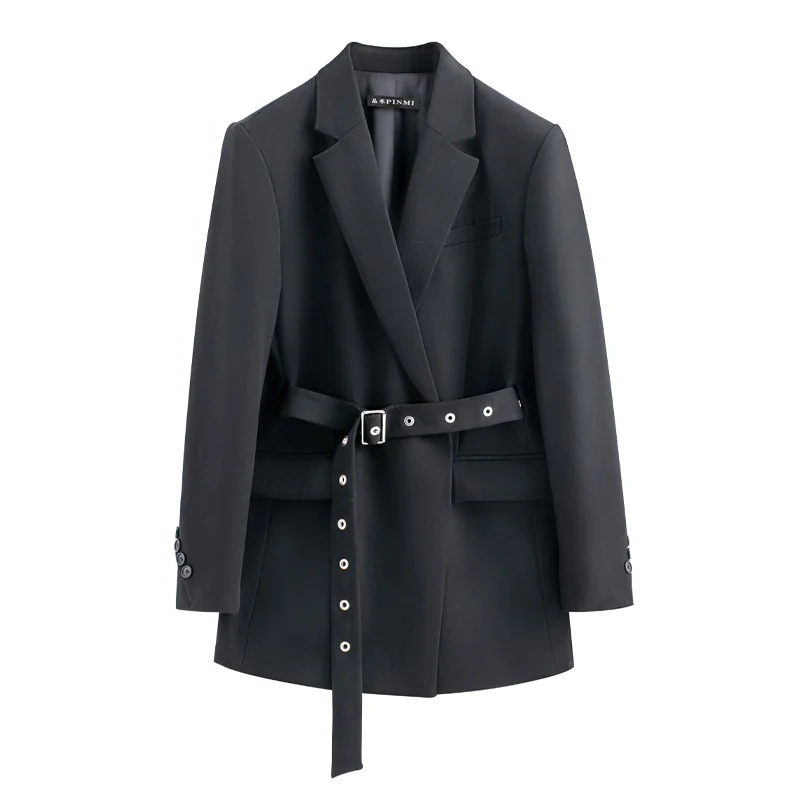 Black Women Blazers 2019 New Arrival Long Sleeve Ladies Blazer Rivet Sashes Hip Hop Split Jackets Vintage Work Blazers DD2033
Black Women Blazers 2019 New Arrival Long Sleeve Ladies Blazer Rivet Sashes Hip Hop Split Jackets Vintage Work Blazers DD2033
