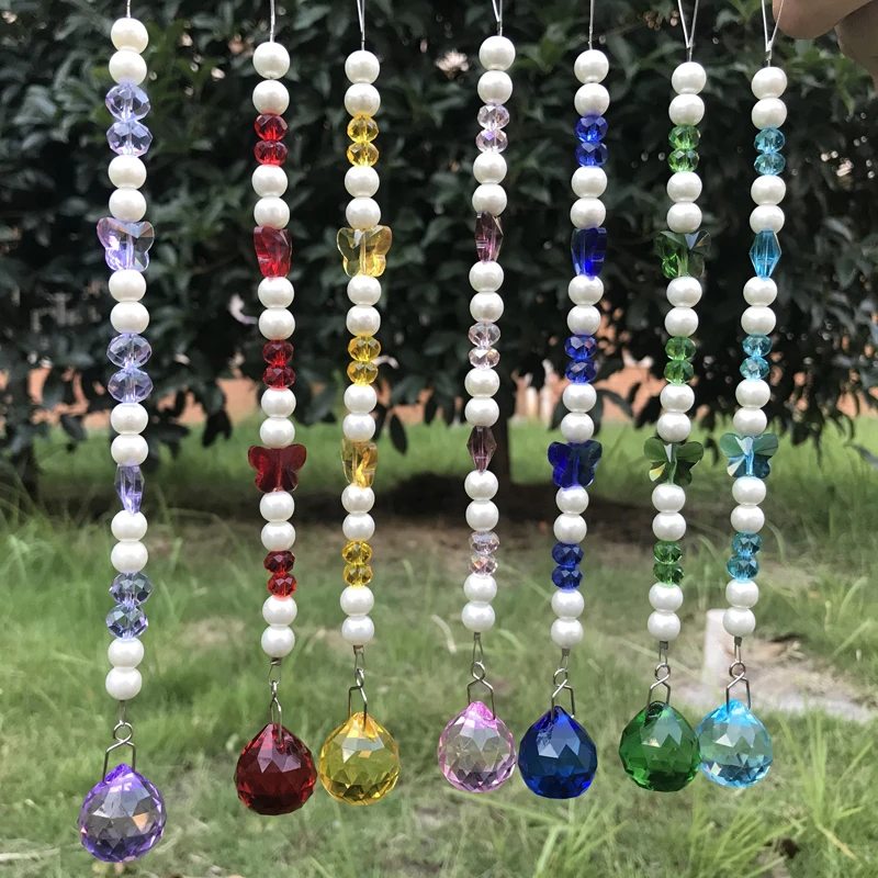 7PCS Crystal Suncatcher Chandelier Prisms Handmade Hanging Drop Pendant Window Decor Gift
7PCS Crystal Suncatcher Chandelier Prisms Handmade Hanging Drop Pendant Window Decor Gift