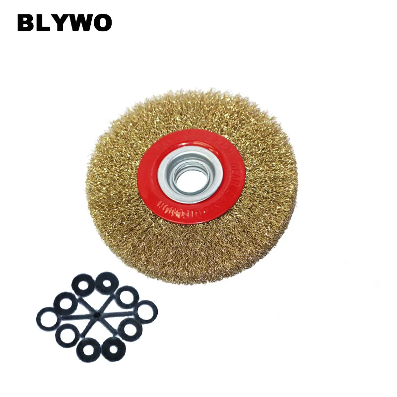 Bench Grinder Wheel Brush Steel Wire Flat Brush with Adapter Rings For Bench Grinder Polish / metal polishing / grinding
Bench Grinder Wheel Brush Steel Wire Flat Brush with Adapter Rings For Bench Grinder Polish / metal polishing / grinding