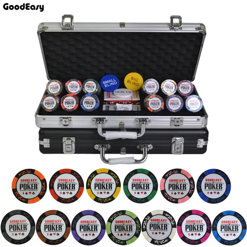 Goodeasy Clay Poker Chips Set With Aluminum Suitcase Casino Wheat Poker Chip 14 Colors Texas Hold'em Cheap Factory Price
Goodeasy Clay Poker Chips Set With Aluminum Suitcase Casino Wheat Poker Chip 14 Colors Texas Hold'em Cheap Factory Price