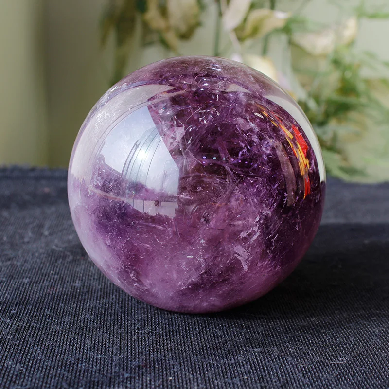 Natural quartz crystal violet crystal ball furnishing articles to heal A1
Natural quartz crystal violet crystal ball furnishing articles to heal A1