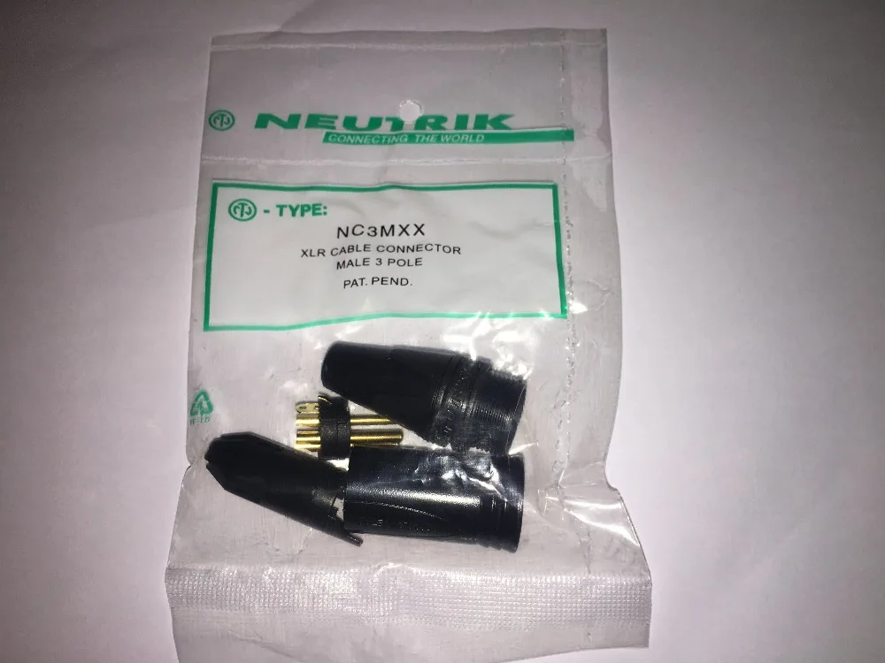 60Pcs/lot 30PCS NC3MXX & 30PCS NC3FXX NCK Male and female A set 3Pin XLR Connector black Original
60Pcs/lot 30PCS NC3MXX & 30PCS NC3FXX NCK Male and female A set 3Pin XLR Connector black Original