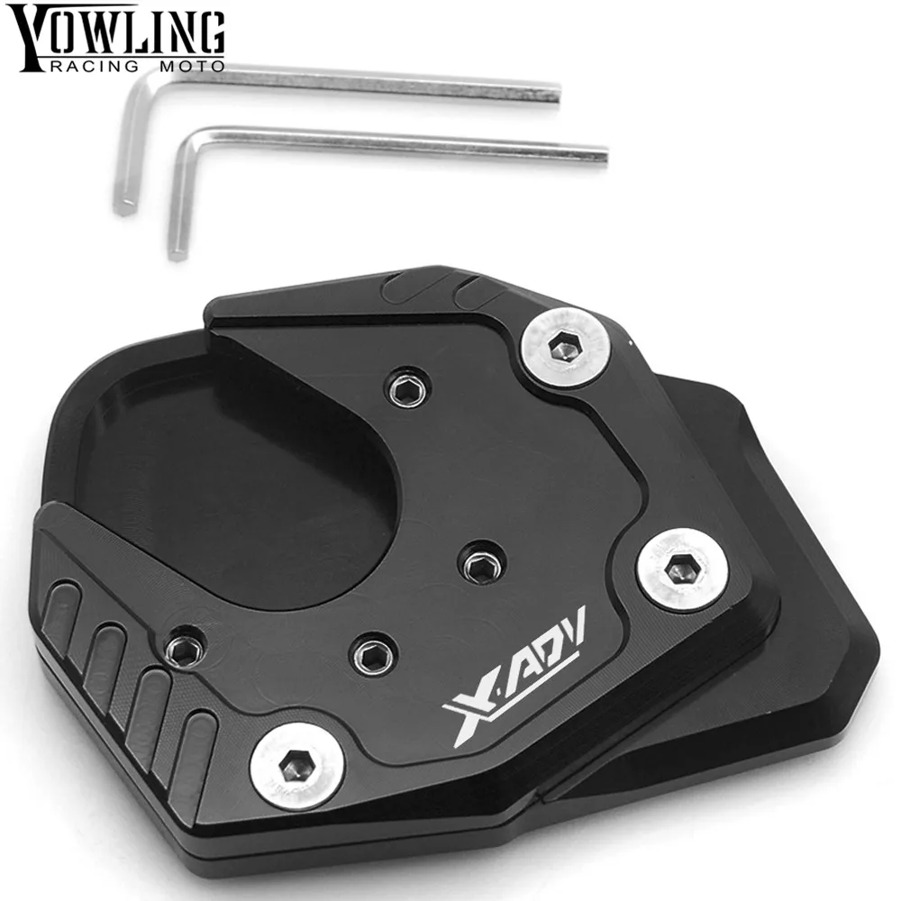 Motorcycle accessories CNC Aluminum Side Stand Kickstand Support Plate Foot Pads Pedal Stands For Honda XADV ampliar 2017 2018
Motorcycle accessories CNC Aluminum Side Stand Kickstand Support Plate Foot Pads Pedal Stands For Honda XADV ampliar 2017 2018