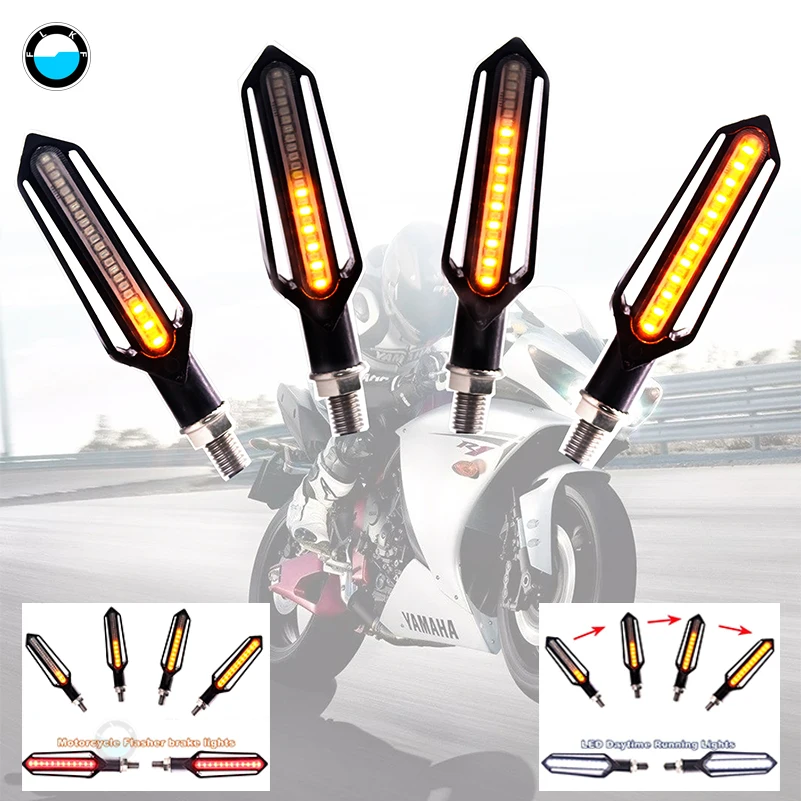 4PCS Universal Motorcycle Super Bright Turn Signal Lights flowing water flicker led motorcycle turn signal Indicators
4PCS Universal Motorcycle Super Bright Turn Signal Lights flowing water flicker led motorcycle turn signal Indicators