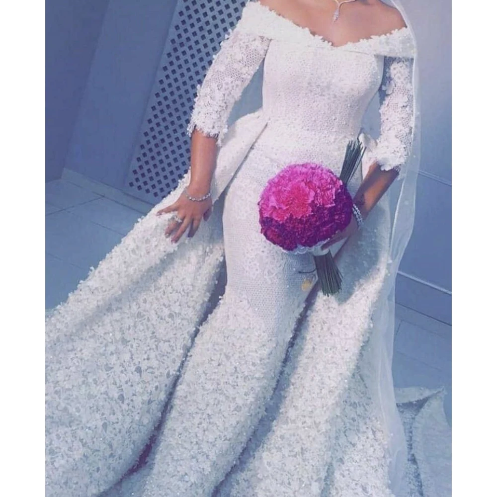 wedding dresses 2019 off the shoulder lace appliques flowers detachable train bridal dresses arabic vestidos de noiva
wedding dresses 2019 off the shoulder lace appliques flowers detachable train bridal dresses arabic vestidos de noiva