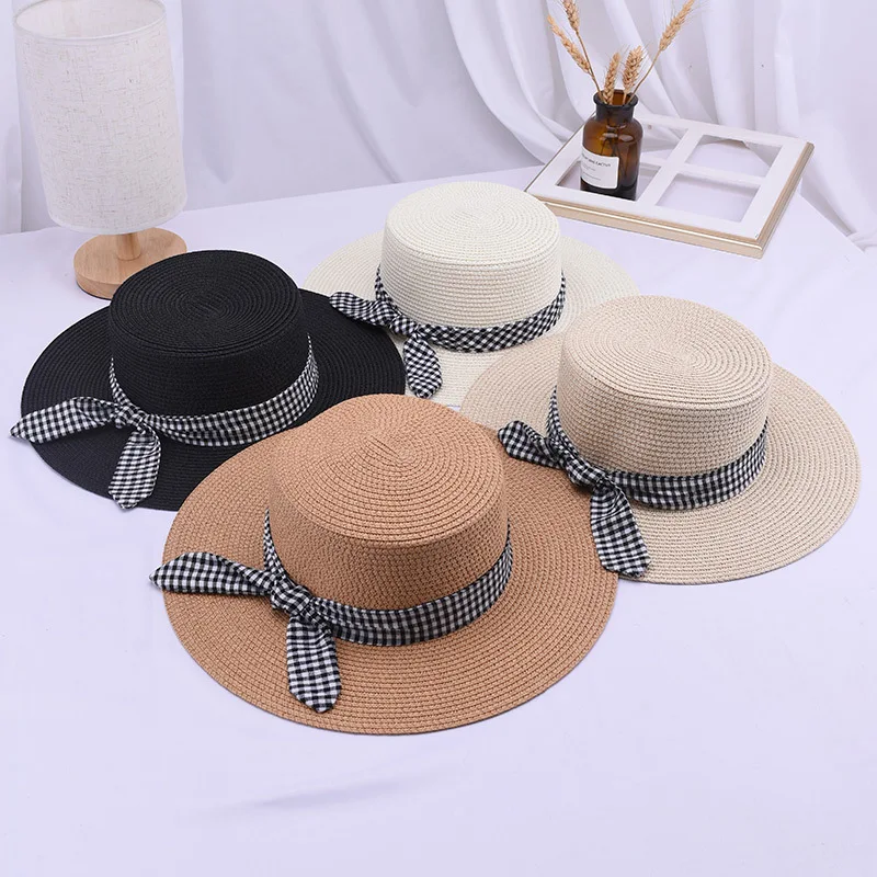 Bowknot Sun Hat 2019 New Korean Flat Top Straw Hats Women Summer Beach Sun Shade Outdoor Cap Fashion Floppy Casual Caps H076
Bowknot Sun Hat 2019 New Korean Flat Top Straw Hats Women Summer Beach Sun Shade Outdoor Cap Fashion Floppy Casual Caps H076