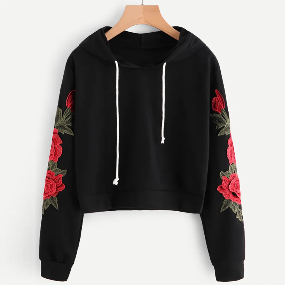 Women sweatshirt hoodies rose Printed harajuku Applique Long Sleeve Blouse Hooded Pullover Tops Sweatshirt Casual Tracksuit new
Women sweatshirt hoodies rose Printed harajuku Applique Long Sleeve Blouse Hooded Pullover Tops Sweatshirt Casual Tracksuit new