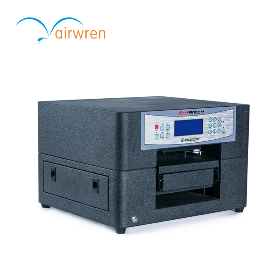 Airwren 5760*1440dpi T-shirt Printing Machine A4 Small Digital Inkjet DTG Garment Flatbed Printer for Socks/Bags/Clothes
Airwren 5760*1440dpi T-shirt Printing Machine A4 Small Digital Inkjet DTG Garment Flatbed Printer for Socks/Bags/Clothes