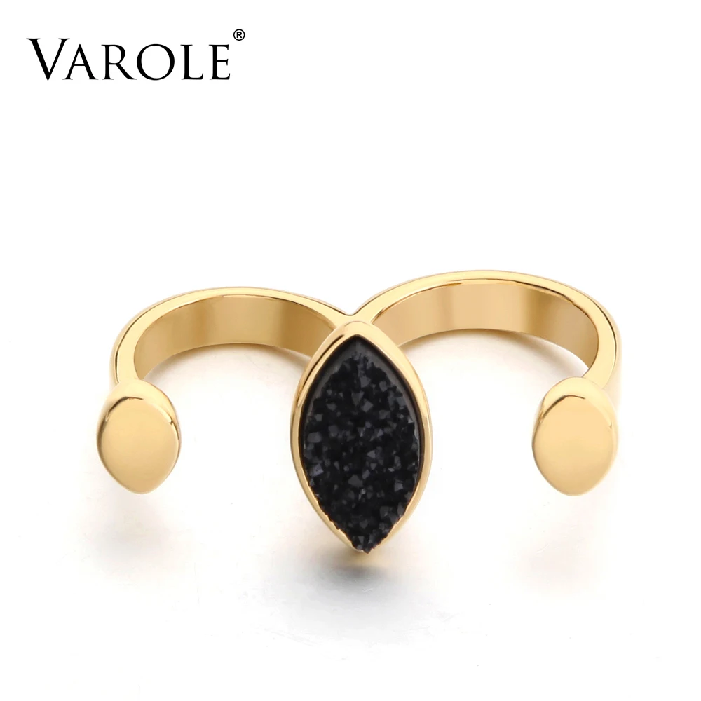 VAROLE New Arrival Punk Women's Two Fingers Rings Personality Hip Hop Copper Knuckles Fashion Ring for Women Jewelry
VAROLE New Arrival Punk Women's Two Fingers Rings Personality Hip Hop Copper Knuckles Fashion Ring for Women Jewelry