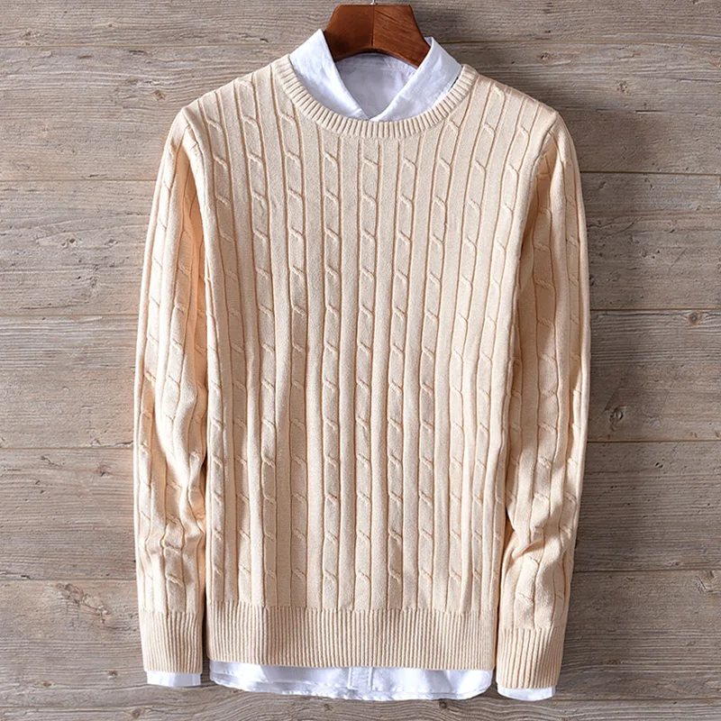 New designer long sleeve apricot cotton sweater mens fashion solid male sweaters brand Italy clothes tops maglione trui chandail
New designer long sleeve apricot cotton sweater mens fashion solid male sweaters brand Italy clothes tops maglione trui chandail