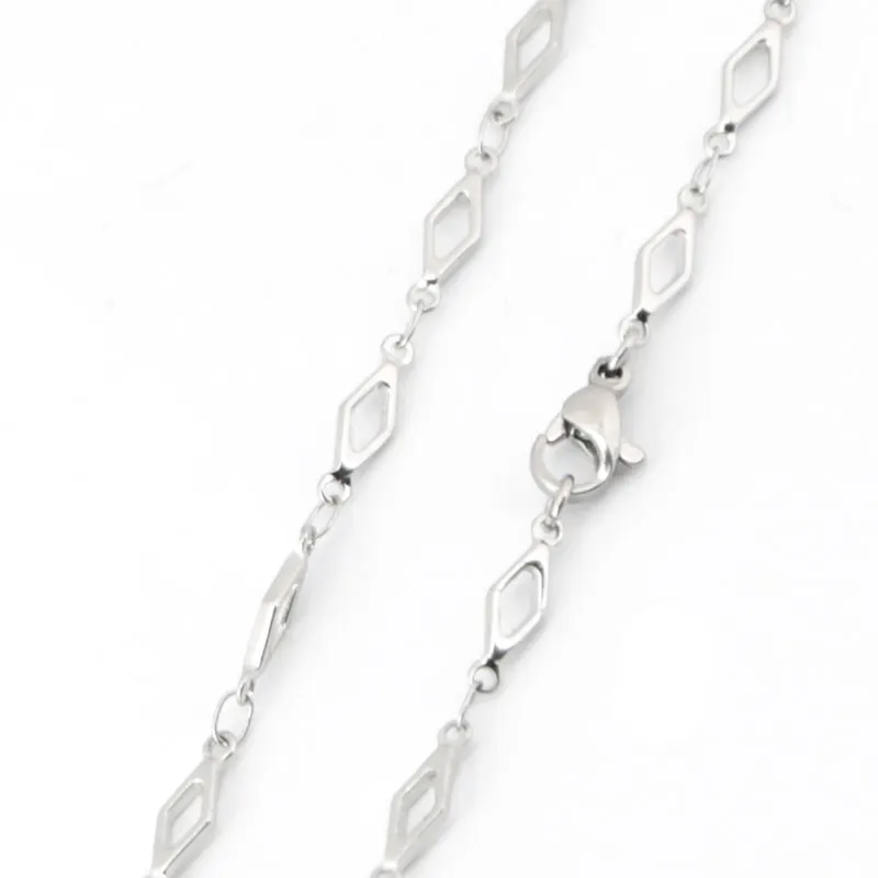 5pcs new arrive Popular jewelry 3.8mm 20'' Silver 316 Stainless Steel square Necklace Chain for women
5pcs new arrive Popular jewelry 3.8mm 20'' Silver 316 Stainless Steel square Necklace Chain for women