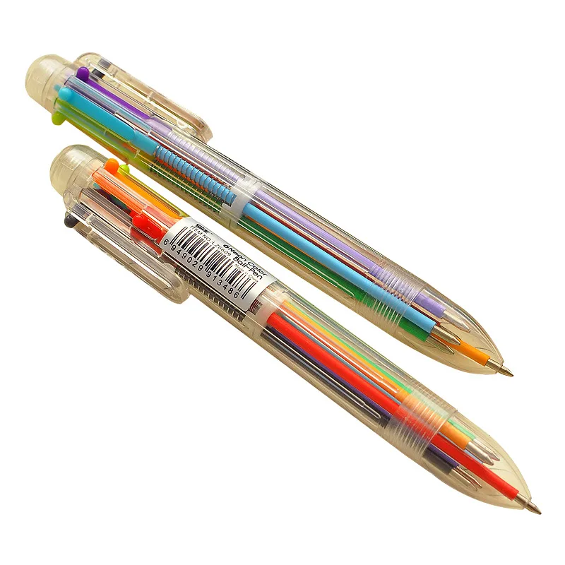 50PCS Korean Creative Multicolor Transparent 6-colour Ballpoint Pen Wholesale of Oil Pen Stationery Novelty Pens for Writing
50PCS Korean Creative Multicolor Transparent 6-colour Ballpoint Pen Wholesale of Oil Pen Stationery Novelty Pens for Writing