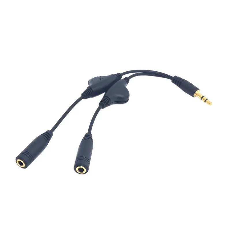 CY Chenyang 3.5mm Stereo Male to Double 3.5mm Female Audio Headphone Y Splitter Cable with Volume Control Switch
CY Chenyang 3.5mm Stereo Male to Double 3.5mm Female Audio Headphone Y Splitter Cable with Volume Control Switch