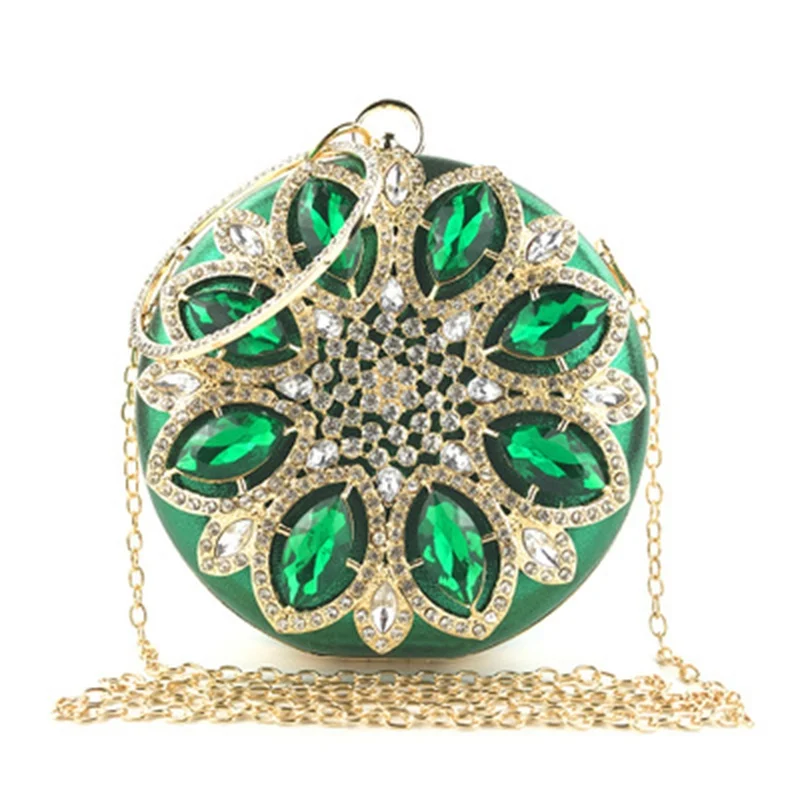 Dinner bag blue crystal handbag mobile phone bag accessories stone-encrusted dress round fashion diamond handbag
Dinner bag blue crystal handbag mobile phone bag accessories stone-encrusted dress round fashion diamond handbag