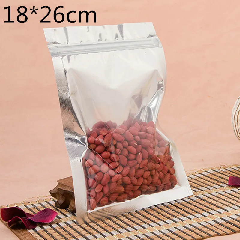 18x26cm,100pcs Reusable Translucent Aluminium foil Bag Zip Lock Grip seal /Silver Metallic foil plastic pouch front clear
18x26cm,100pcs Reusable Translucent Aluminium foil Bag Zip Lock Grip seal /Silver Metallic foil plastic pouch front clear