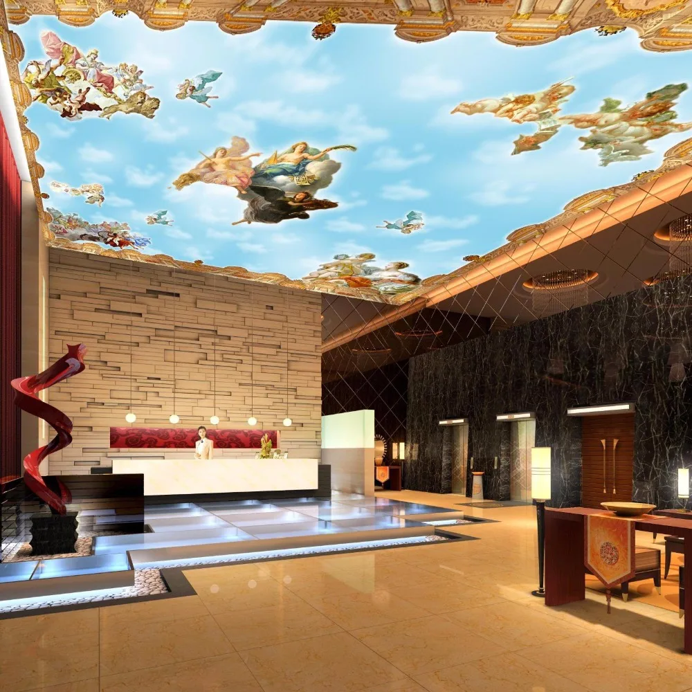 beibehang room European-style TV backdrop wallpaper ceiling painting large wall 3d character three-dimensional picture thickened
beibehang room European-style TV backdrop wallpaper ceiling painting large wall 3d character three-dimensional picture thickened