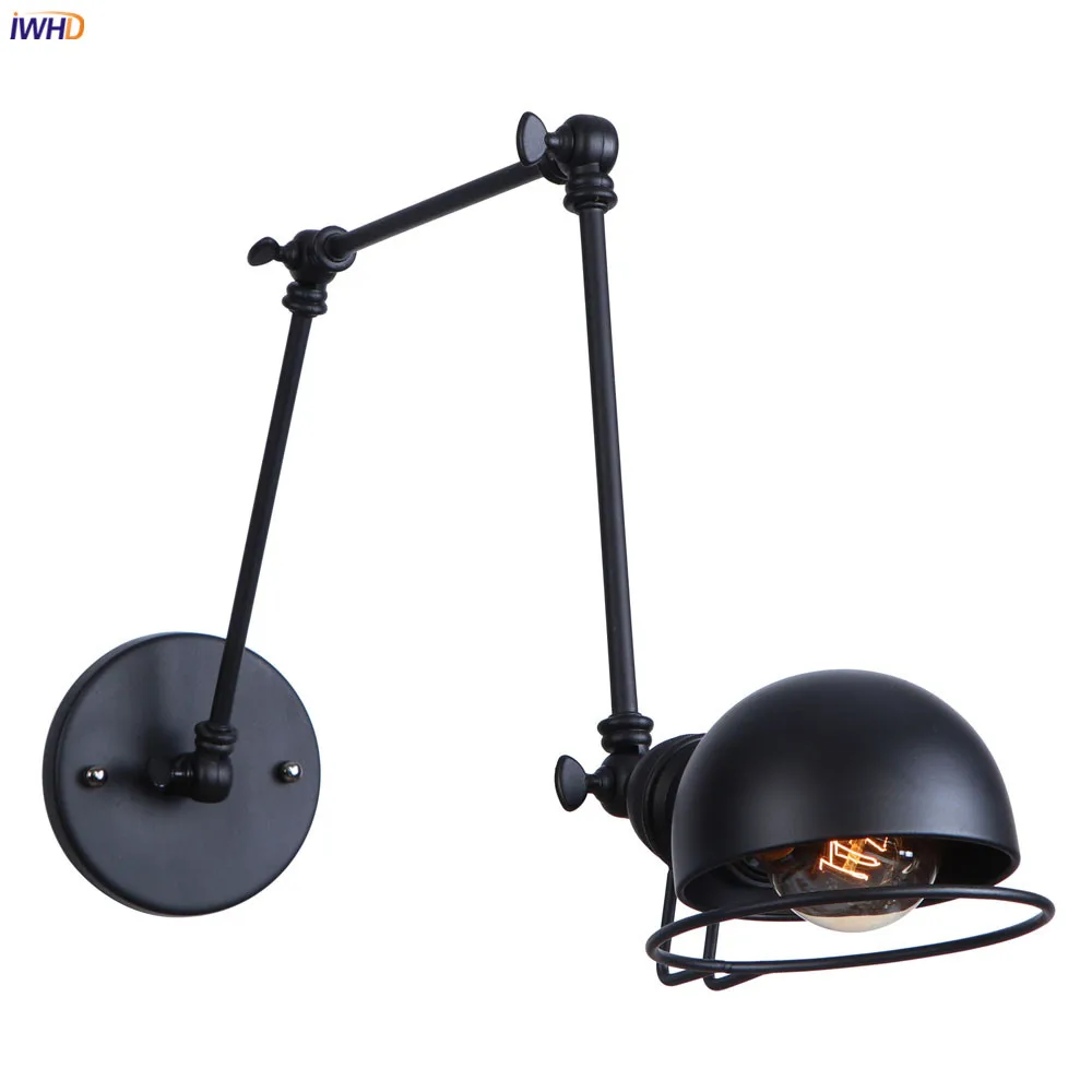 IWHD Black Long Arm Vintage Wall Lamp Beside Bedroom Stair Lighting Loft Industrial Decor Retro Wall Light Fixture Lampara Pared
IWHD Black Long Arm Vintage Wall Lamp Beside Bedroom Stair Lighting Loft Industrial Decor Retro Wall Light Fixture Lampara Pared