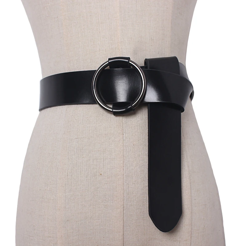 2019 new desgin Women leather Belt Vintage pu Leather Metal Clasp circle Buckle Waistband black dress Belts accessories
2019 new desgin Women leather Belt Vintage pu Leather Metal Clasp circle Buckle Waistband black dress Belts accessories