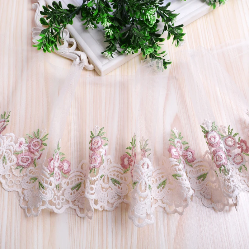 29Yds Flower Embroidered Trim Lace Ribbon Decorated Lace Neckline Collar Sewing Wedding Trim Lace Trimming For DIY Embellishment
29Yds Flower Embroidered Trim Lace Ribbon Decorated Lace Neckline Collar Sewing Wedding Trim Lace Trimming For DIY Embellishment