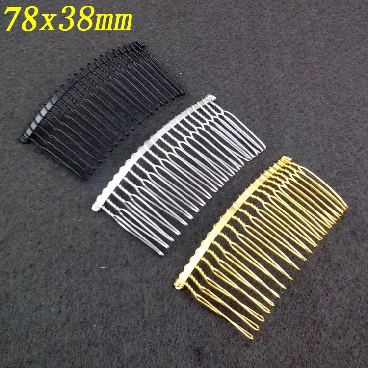 50pcs/lot Metal Combs 20 Teeth wedding Hair Accessories 78x38mm for sinamay fascinator/wire hair comb/wedding accessorie
50pcs/lot Metal Combs 20 Teeth wedding Hair Accessories 78x38mm for sinamay fascinator/wire hair comb/wedding accessorie